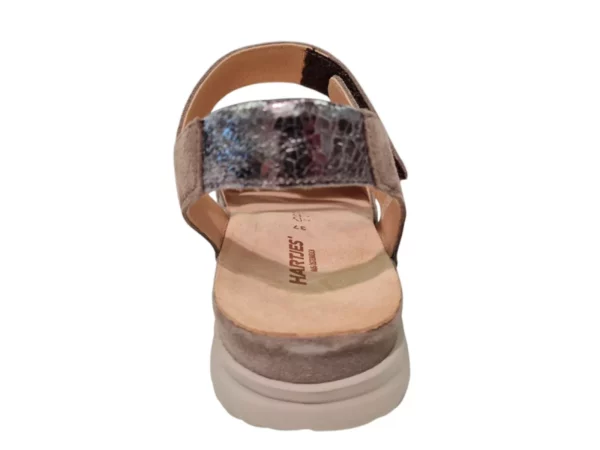 Hartjes Hartjes Grijze Suede Dames Sandalen