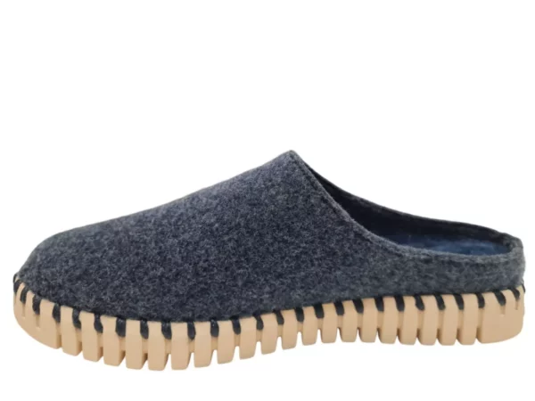 Ilse Jacobsen Ilse Jacobsen Tulip 3090 Dark Indigo Blauwe Dames Instap Pantoffels