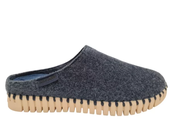 Ilse Jacobsen Ilse Jacobsen Tulip 3090 Dark Indigo Blauwe Dames Instap Pantoffels