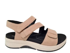 Josef Seibel Josef Seibel Estelle Nubuck Beige Dames Sandalen