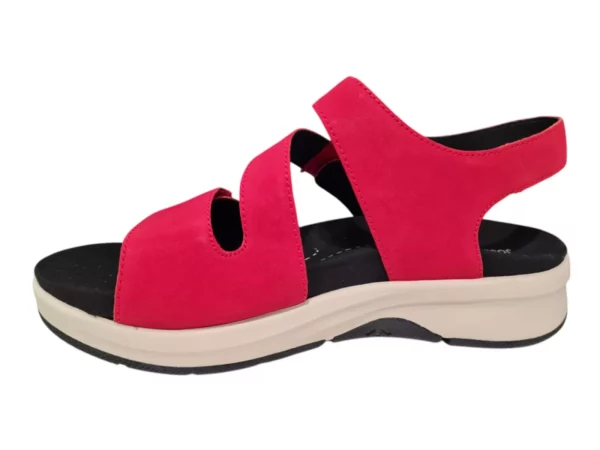 Josef Seibel Josef Seibel Estelle Rode Nubuck Dames Sandalen