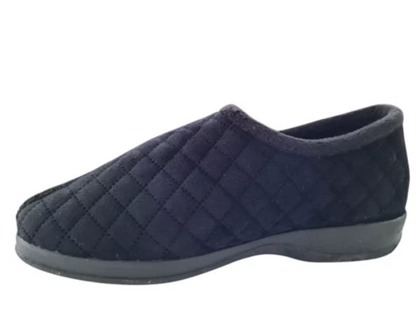 Q Fit Q Fit Rebecca Zwarte Dames Verbandpantoffels