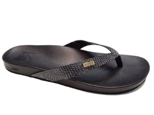 Reef Reef Cushion Court Black Sassy Dames Teenslippers