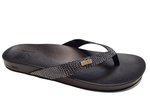 Reef Reef Cushion Court Black Sassy Dames Teenslippers