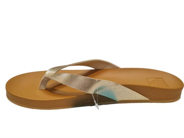Reef Reef Cushion Court Tan Champagne Dames Teenslippers