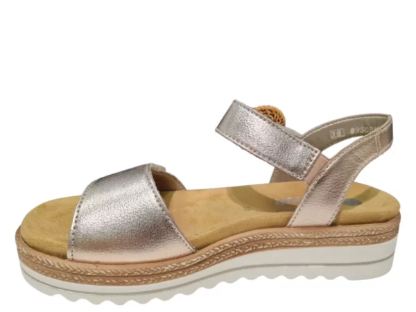 Remonte Remonte Gouden Leren Dames Sandalen