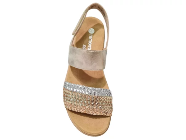 Remonte Remonte gouden Leren Dames Sandalen