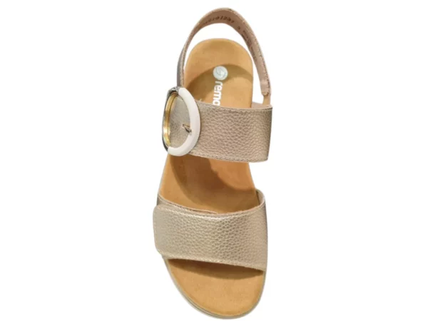 Remonte Remonte Gouden Leren Dames Sandalen
