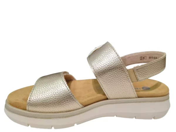 Remonte Remonte Gouden Leren Dames Sandalen