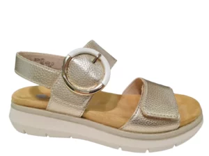 Remonte Remonte Gouden Leren Dames Sandalen
