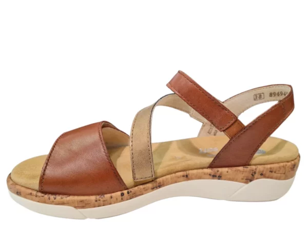 Remonte Remonte Bruine Leren Dames Sandalen