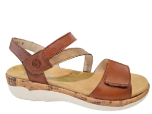 Remonte Remonte Bruine Leren Dames Sandalen