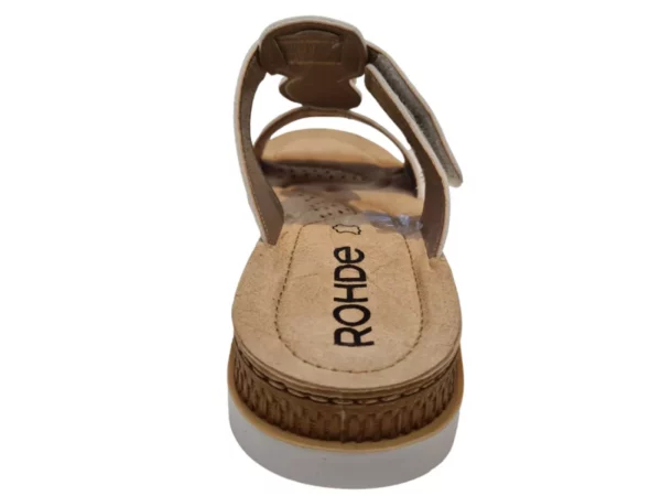Rohde Rohde Witte Leren Dames Slippers