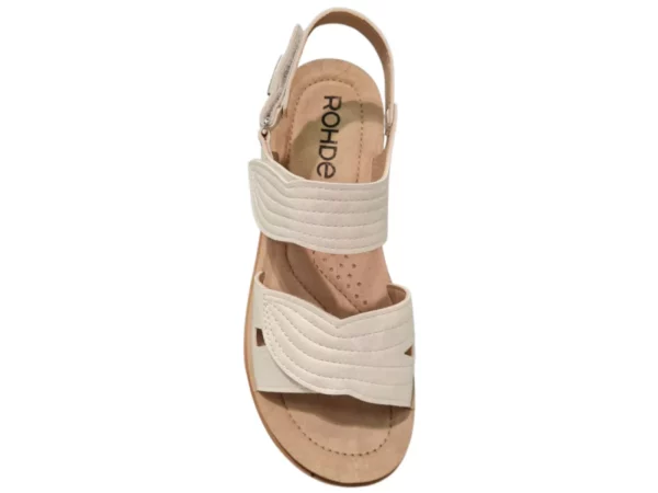 Rohde Rohde Witte Leren Dames Sandalen