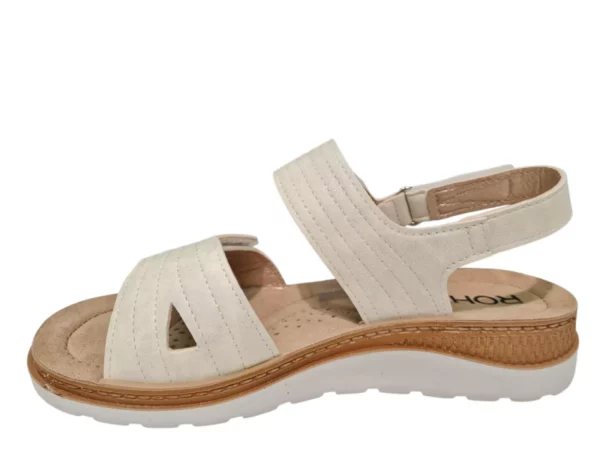 Rohde Rohde Witte Leren Dames Sandalen