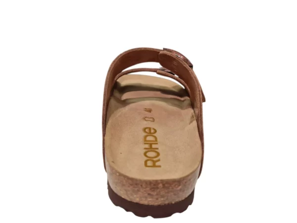 Rohde Rohde Beige Leren Heren Slippers
