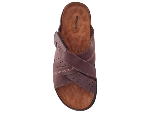 Rohde Rohde Bruine Leren Heren Slippers