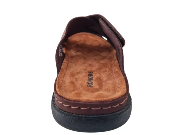 Rohde Rohde Bruine Leren Heren Slippers