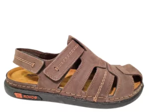 Rohde Rohde Bruine Leren Heren Sandalen