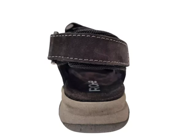 Rohde Rohde Zwarte Nubuck Heren Sandalen