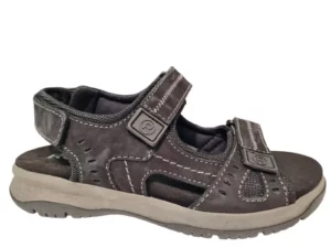 Rohde Rohde Zwarte Nubuck Heren Sandalen