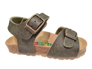 Chili Kipling/Chili George 1 Khaki 0420 Groen leren Jongens Sandalen