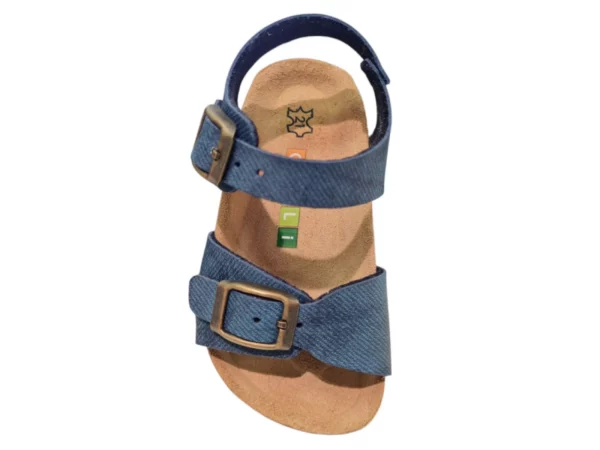 Chili Kipling/Chili George 1 Navy 0525 Blauwe Leren Jongens Sandalen