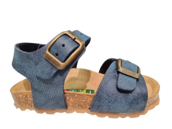 Chili Kipling/Chili George 1 Navy 0525 Blauwe Leren Jongens Sandalen