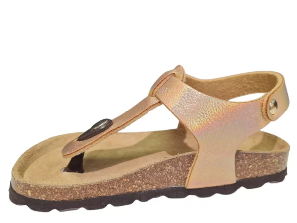Chili Kipling/Chili Milano 2 Champagne 0755 Leren Meisjes Teen Sandalen