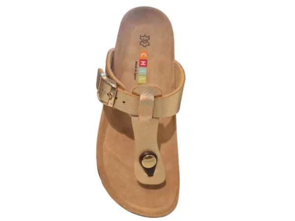 Chili Kipling/Chili Milano 4 Gold 0399 Leren Meisjes Slippers