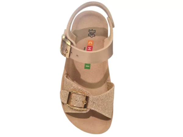 Chili Kipling/Chili Mirella 2 Champagne 0755 Leren Meisjes Sandalen