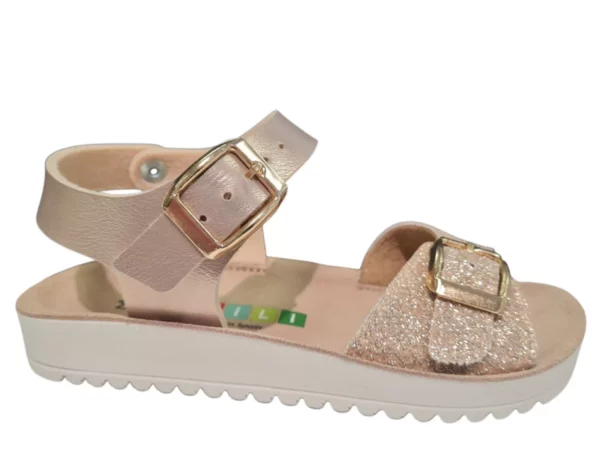 Chili Kipling/Chili Mirella 2 Champagne 0755 Leren Meisjes Sandalen