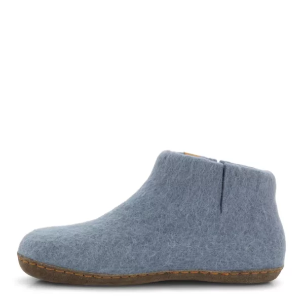 Green Comfort Green Comfort Uniseks Hoge Wollen Pantoffel Licht Blauw