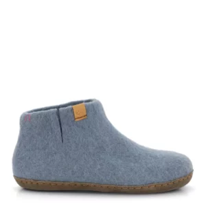 Green Comfort Green Comfort Uniseks Hoge Wollen Pantoffel Licht Blauw