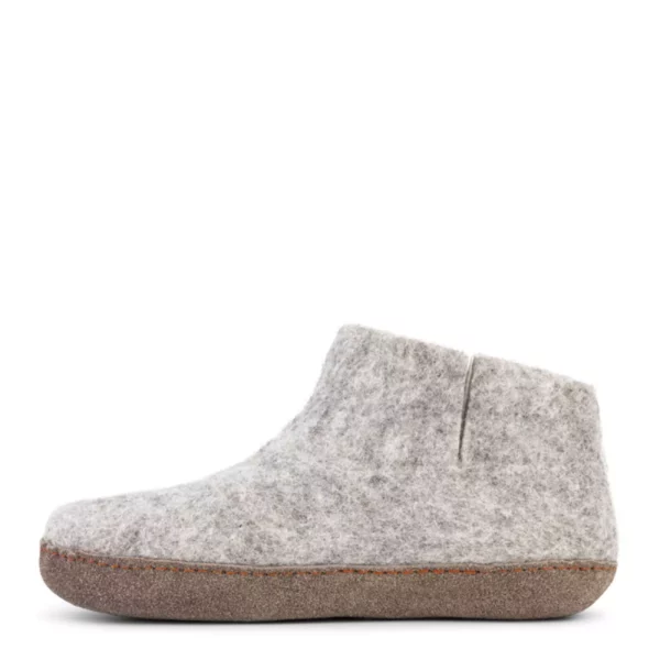 Green Comfort Green Comfort Uniseks Hoge Wollen Pantoffel licht Grijs