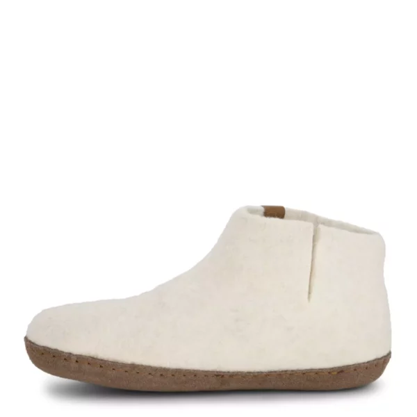 Green Comfort Green Comfort Uniseks Hoge Wollen Pantoffel Wit