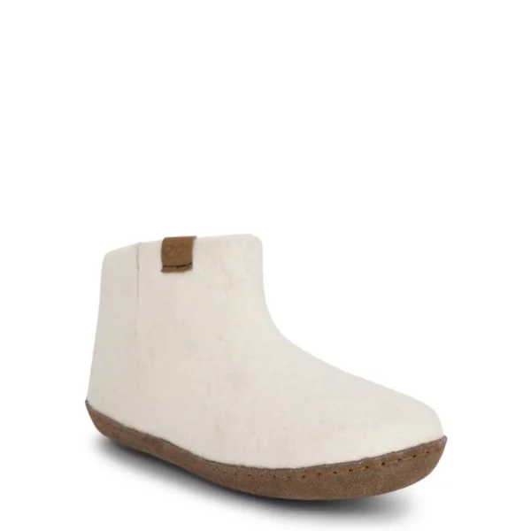 Green Comfort Green Comfort Uniseks Hoge Wollen Pantoffel Wit