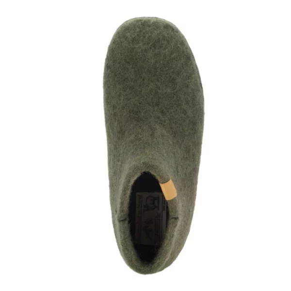Green Comfort Green Comfort Uniseks Hoge Wollen Pantoffel Groen