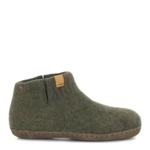 Green Comfort Green Comfort Uniseks Hoge Wollen Pantoffel Groen