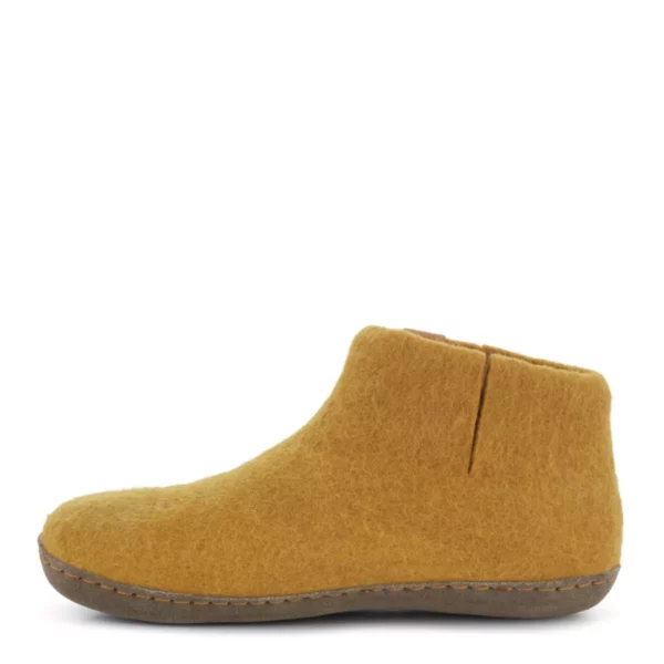Green Comfort Green Comfort Uniseks Hoge Wollen Pantoffel Geel