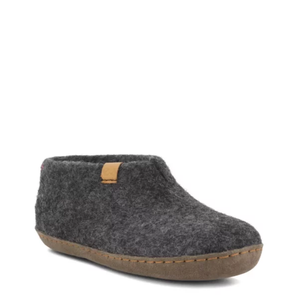 Green Comfort Green Comfort Uniseks Lage wollen Pantoffel Donker Grijs