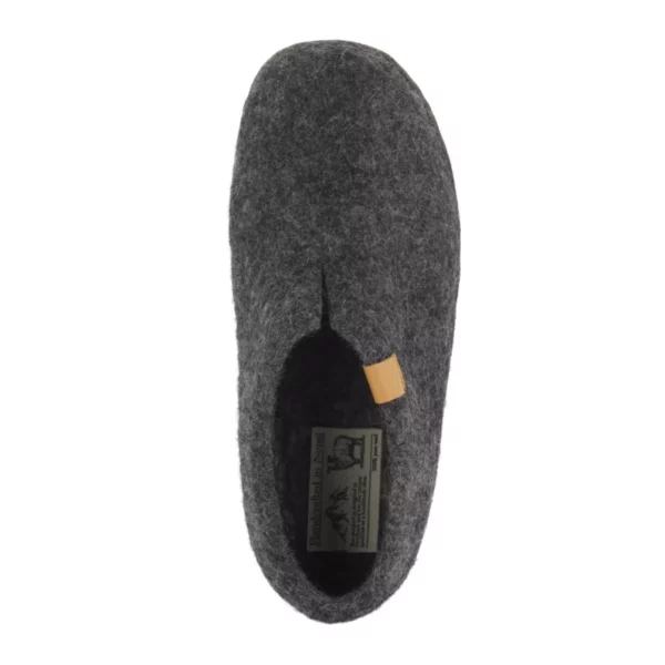 Green Comfort Green Comfort Uniseks Lage wollen Pantoffel Donker Grijs