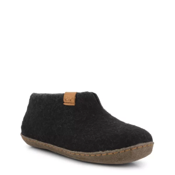 Green Comfort Green Comfort Uniseks Lage wollen Pantoffel Zwart