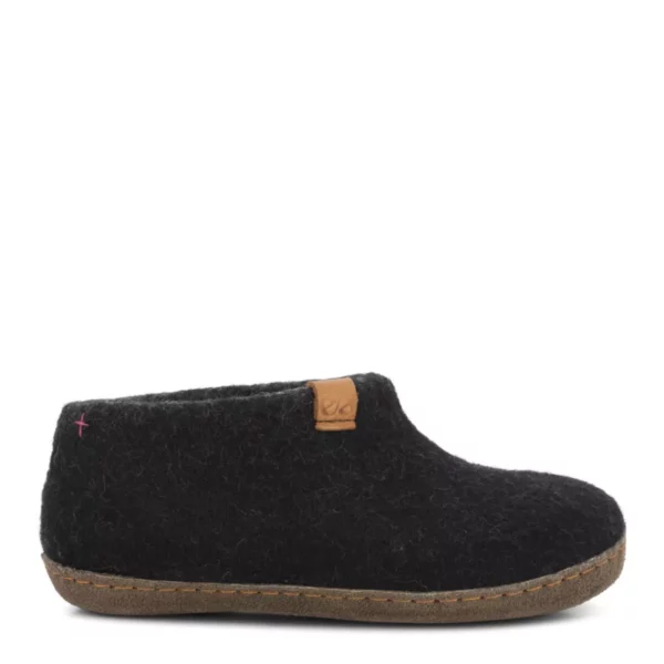 Green Comfort Green Comfort Uniseks Lage wollen Pantoffel Zwart