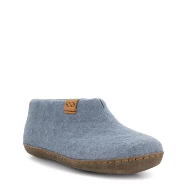 Green Comfort Green Comfort Uniseks Lage wollen Pantoffel Licht Blauw