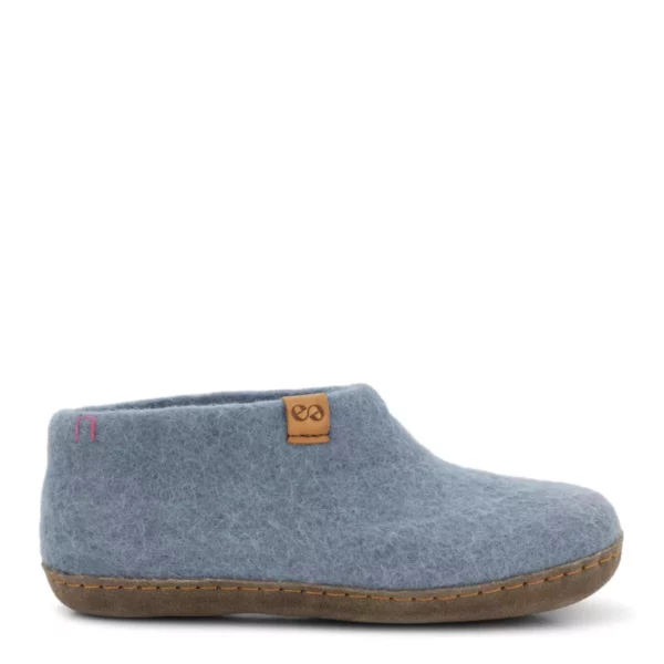 Green Comfort Green Comfort Uniseks Lage wollen Pantoffel Licht Blauw