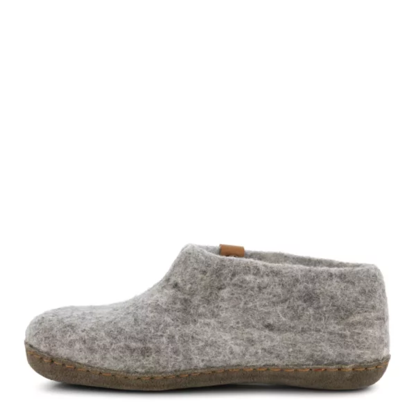 Green Comfort Green Comfort Uniseks Lage wollen Pantoffel Licht Grijs
