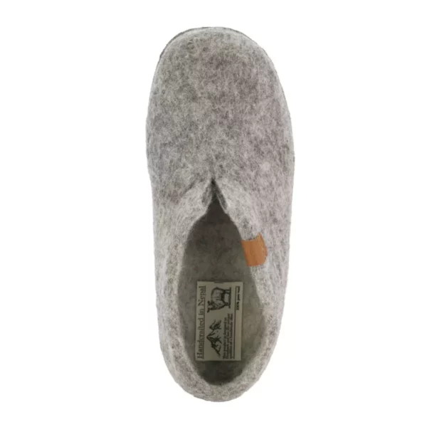 Green Comfort Green Comfort Uniseks Lage wollen Pantoffel Licht Grijs