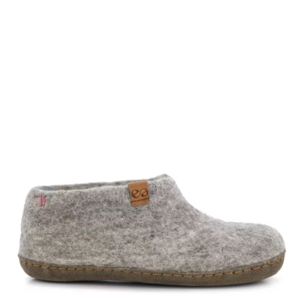 Green Comfort Green Comfort Uniseks Lage wollen Pantoffel Licht Grijs