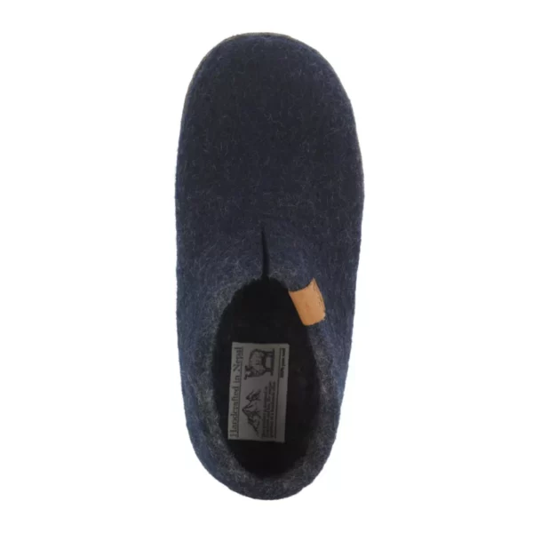 Green Comfort Green Comfort Uniseks Lage wollen Pantoffel Blauw